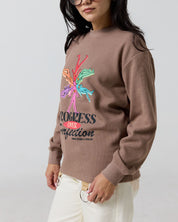 Smiley® Trust The Process Thermal Longsleeve, Brown