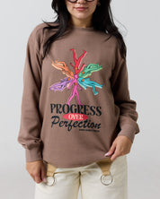 Smiley® Trust The Process Thermal Longsleeve, Brown