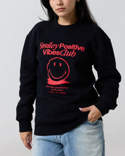 Smiley® Positive Vibes Club Crewneck