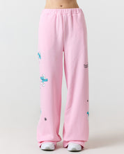 The Smurf Wave Sweatpants, Pink