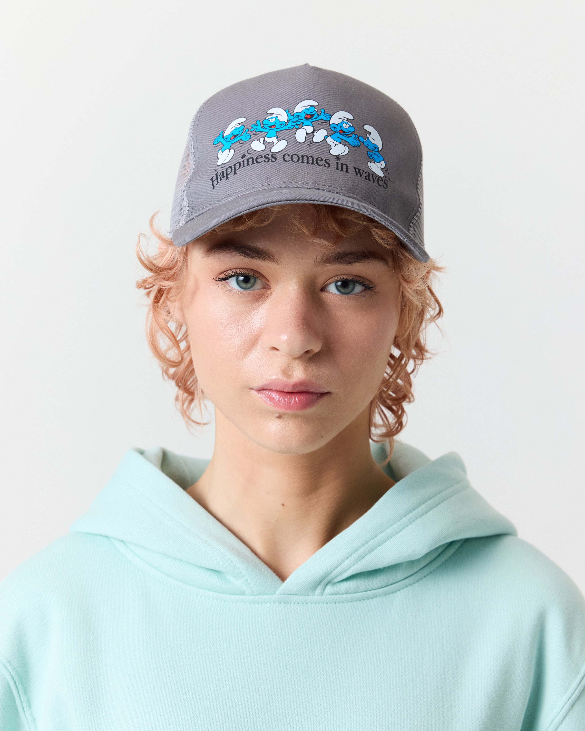 The Smurfs Wave Trucker Hat, Grey