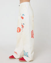 Wild Cherry Off White Denim Pants