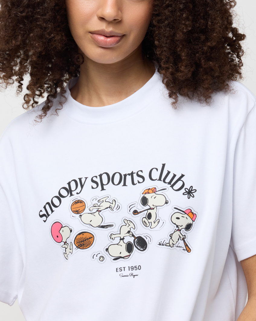 Snoopy Sports Club Oversized Tee