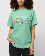 Snoopy Sports Club Oversized Tee, Mint