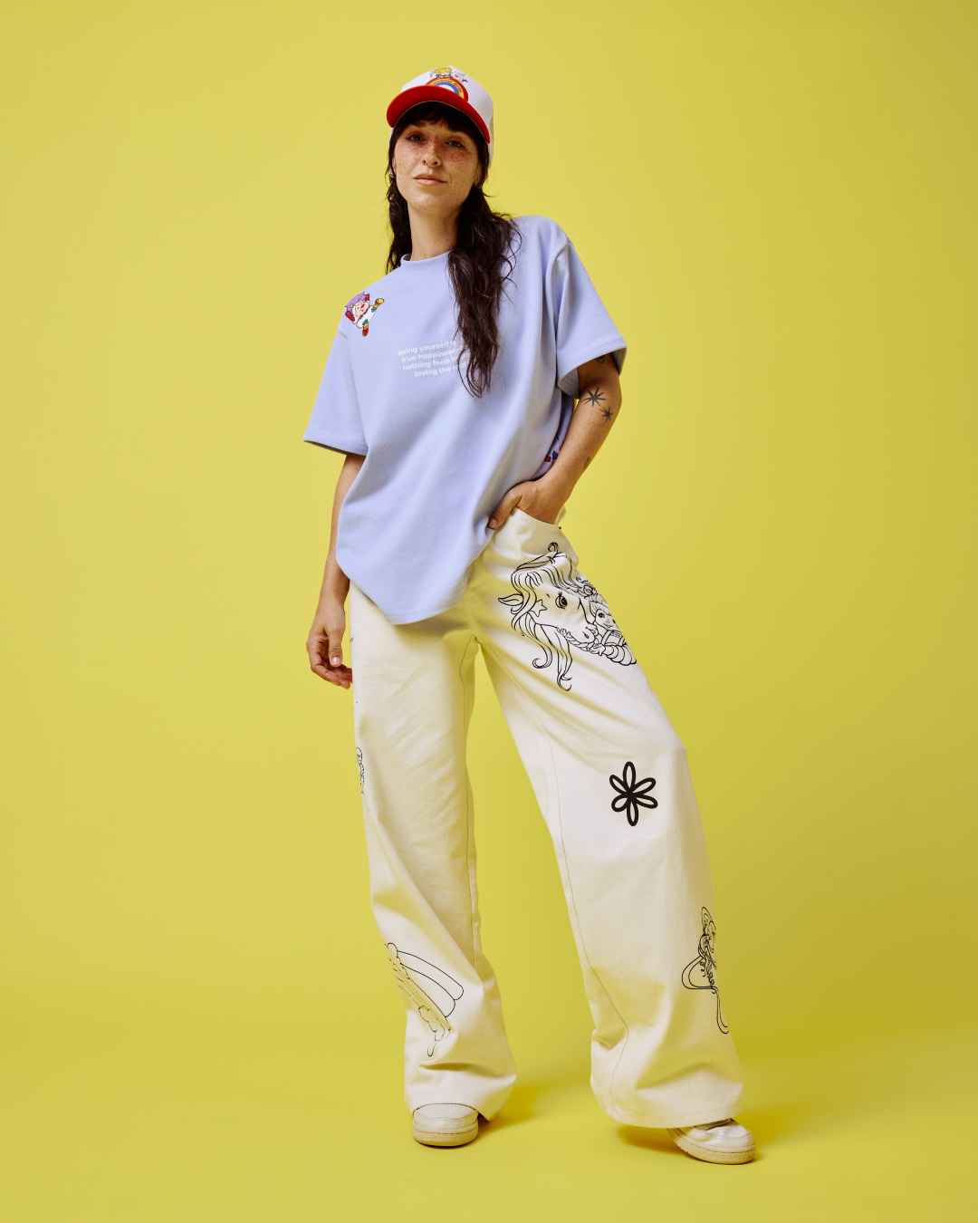 Rainbow Brite Canvas Pant