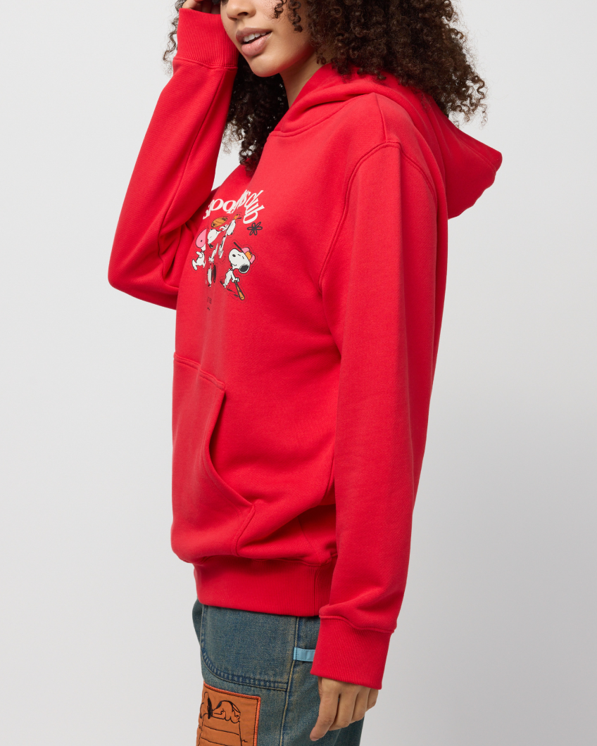 Snoopy Sports Club Hoodie, Red
