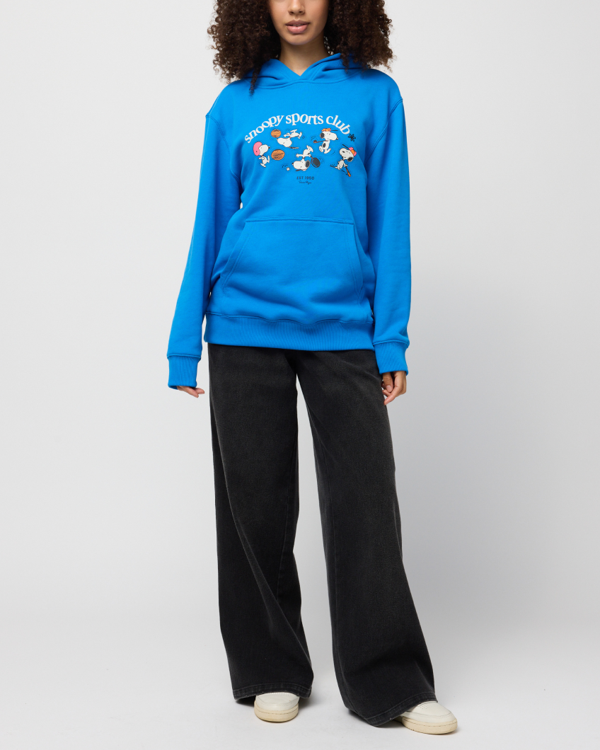Snoopy Sports Club Hoodie, Blue