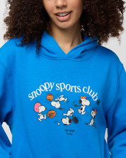 Snoopy Sports Club Hoodie, Blue