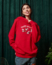 Snoopy Sports Club Hoodie, Red