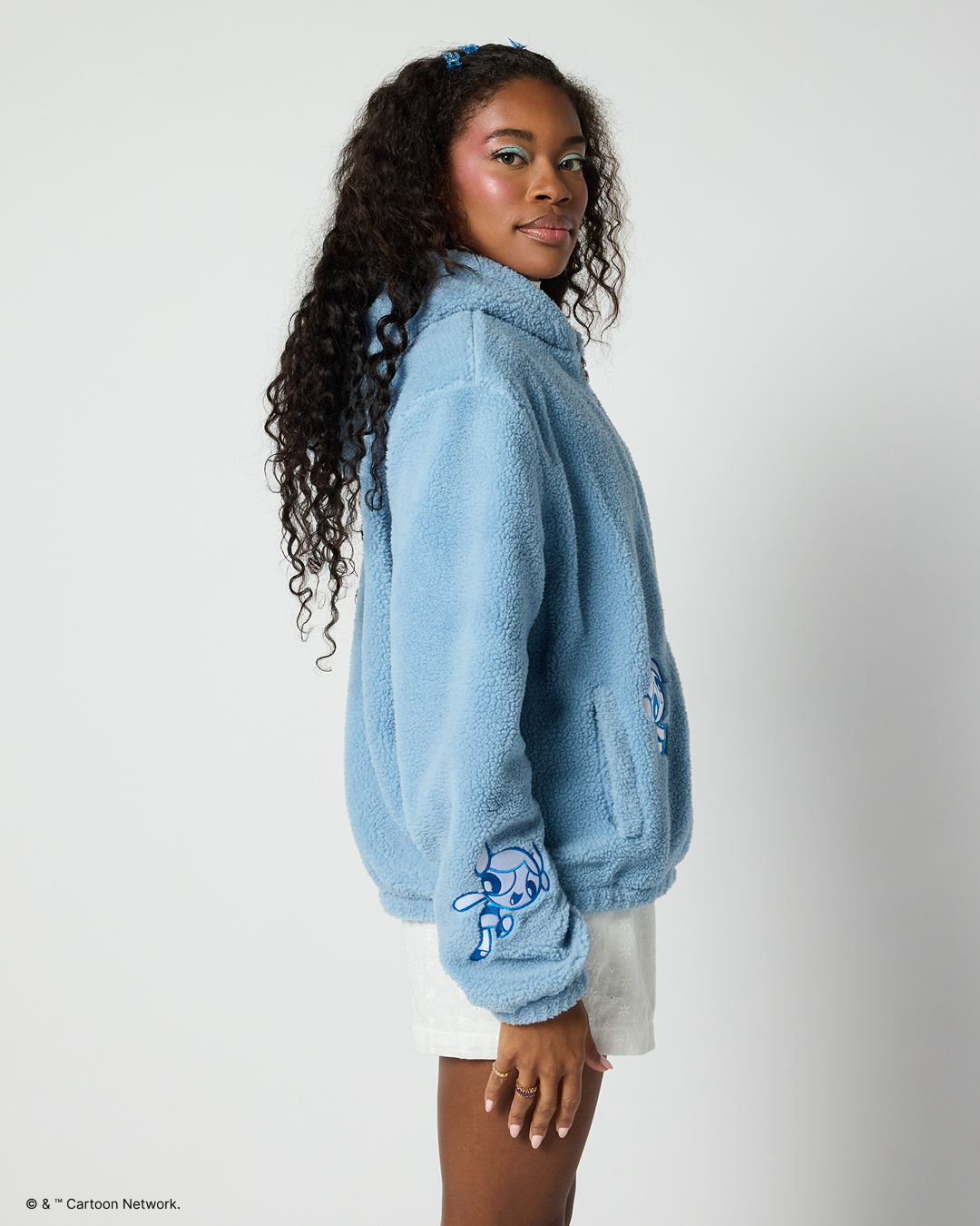 The Powerpuff Girls Bubbles Sherpa Jacket