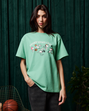 Snoopy Sports Club Oversized Tee, Mint