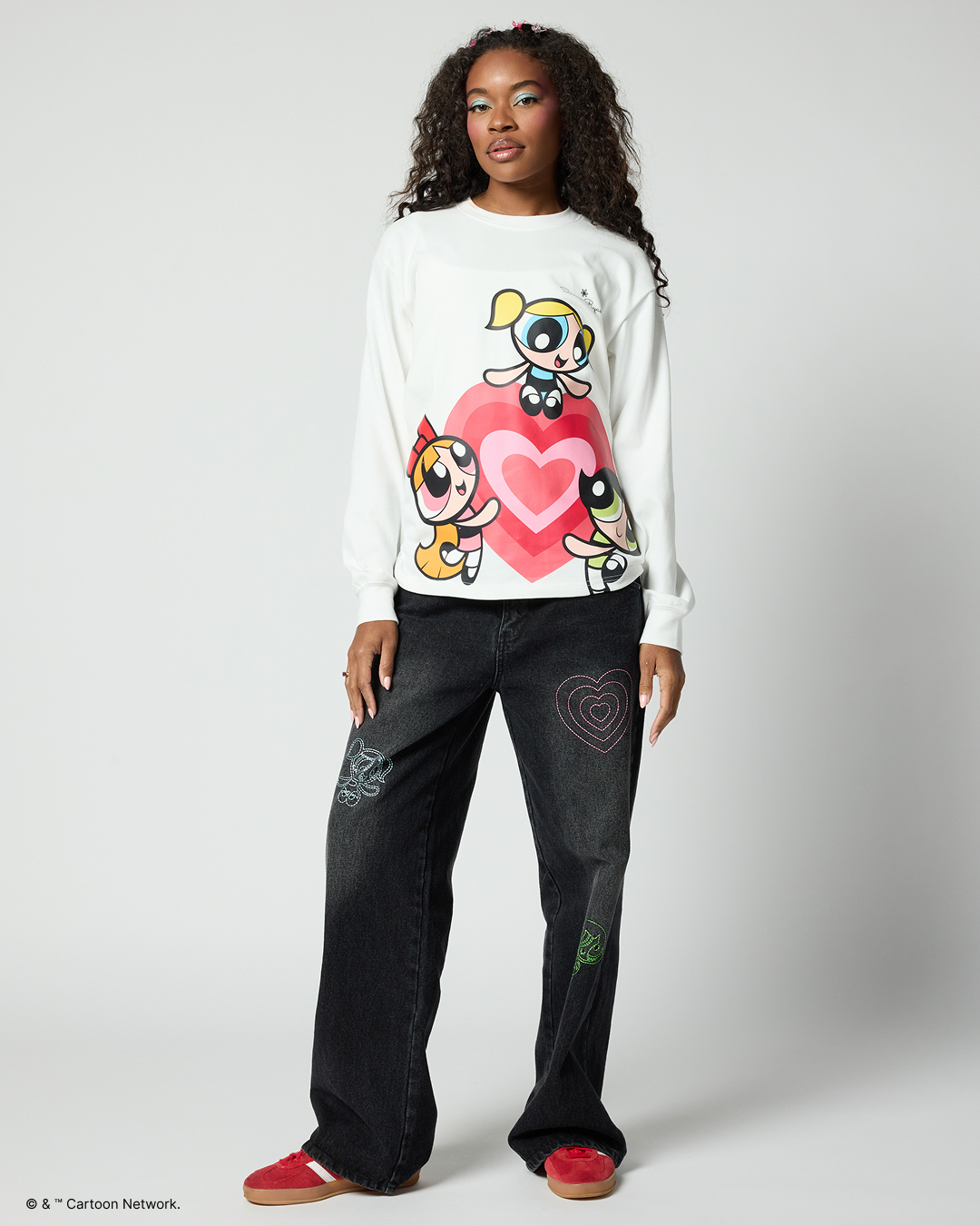 The Powerpuff Girls Big Print Longsleeve