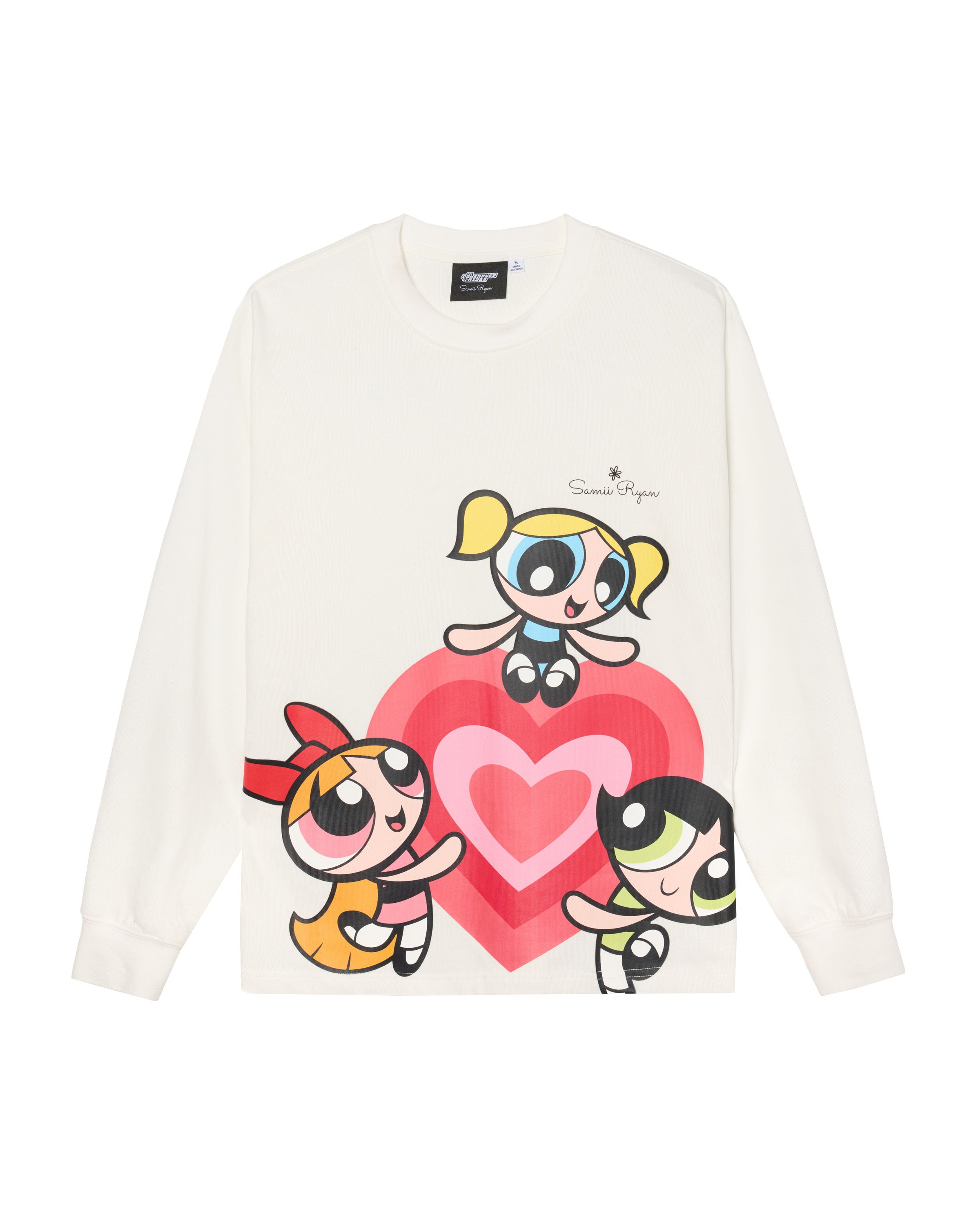 The Powerpuff Girls Big Print Longsleeve