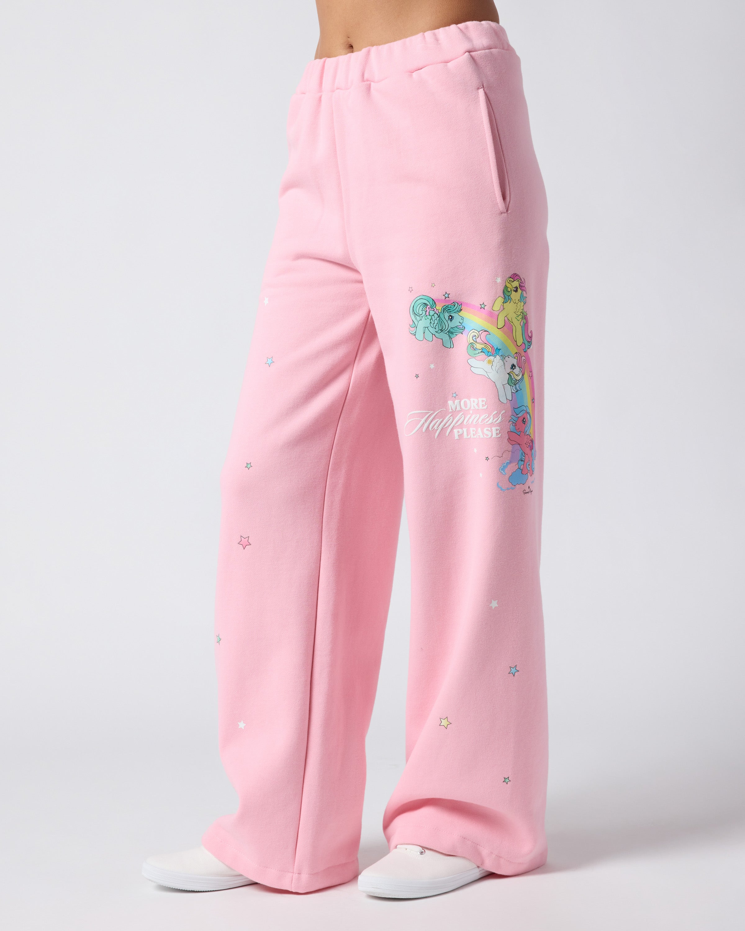 More Happiness Please Open Leg Sweatpants