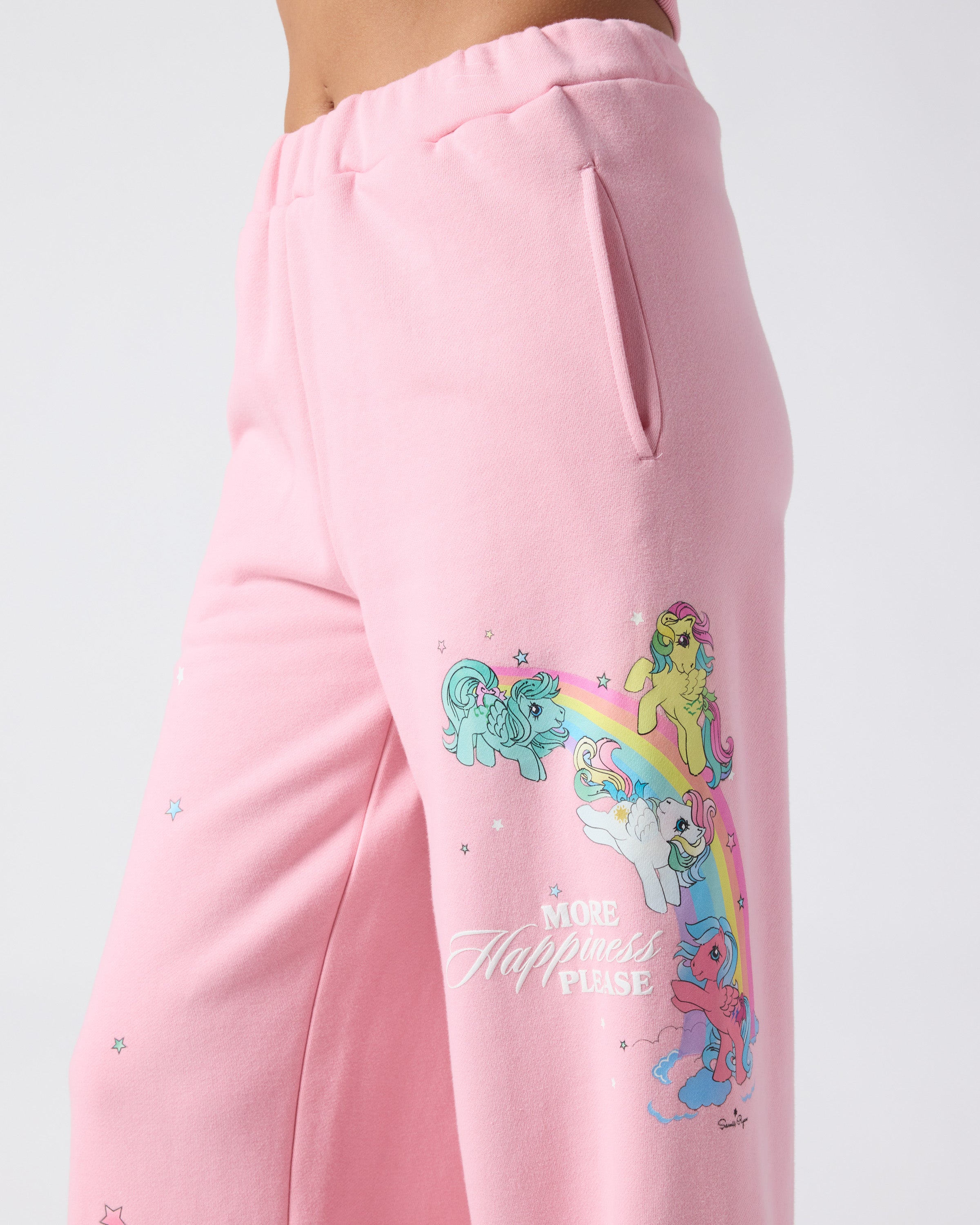 More Happiness Please Open Leg Sweatpants