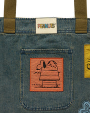 Snoopy & Woodstock Tote Bag, Denim