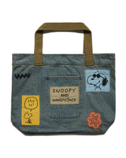 Snoopy & Woodstock Tote Bag, Denim