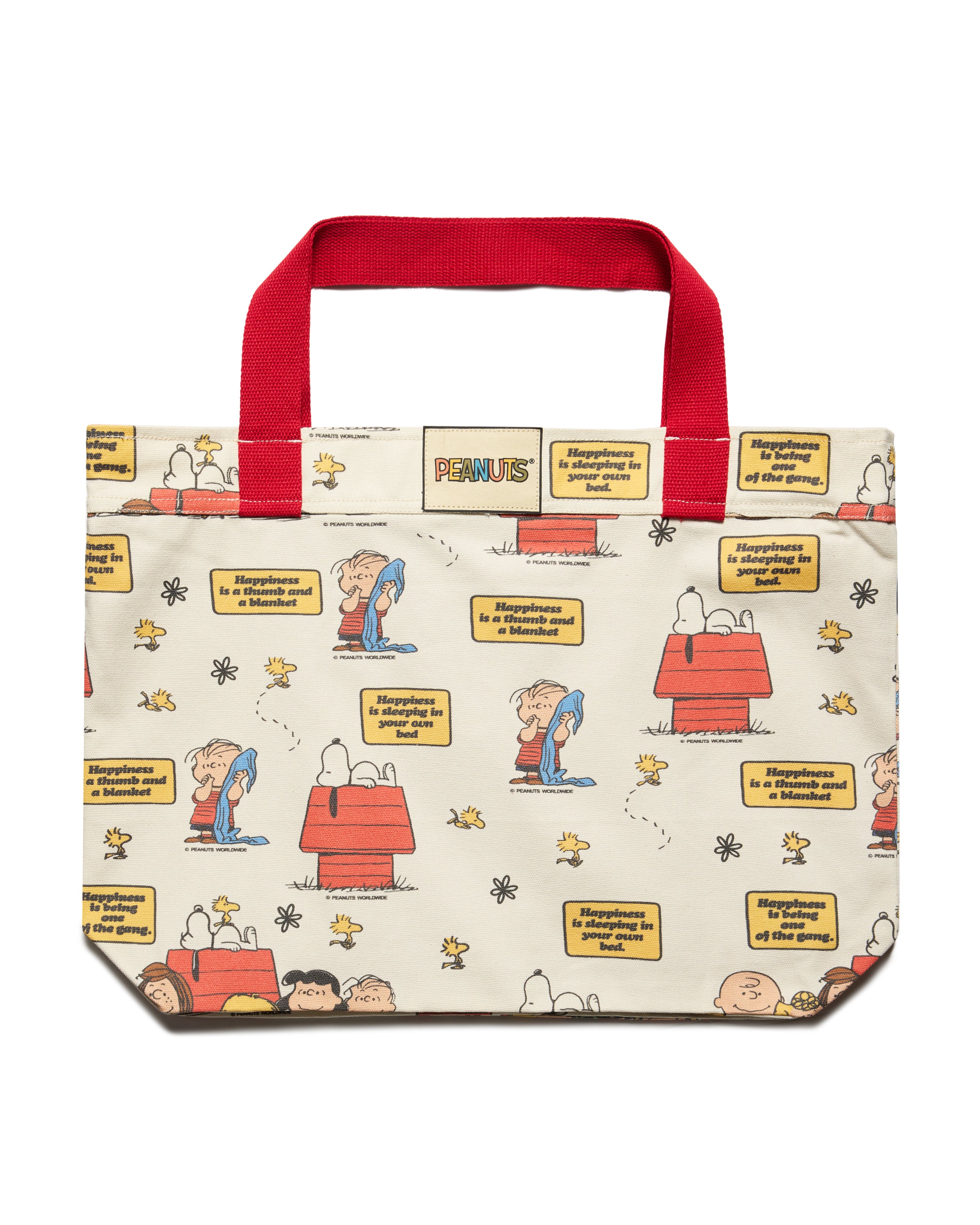 Peanuts The Meaning Of Happiness Tote Bag