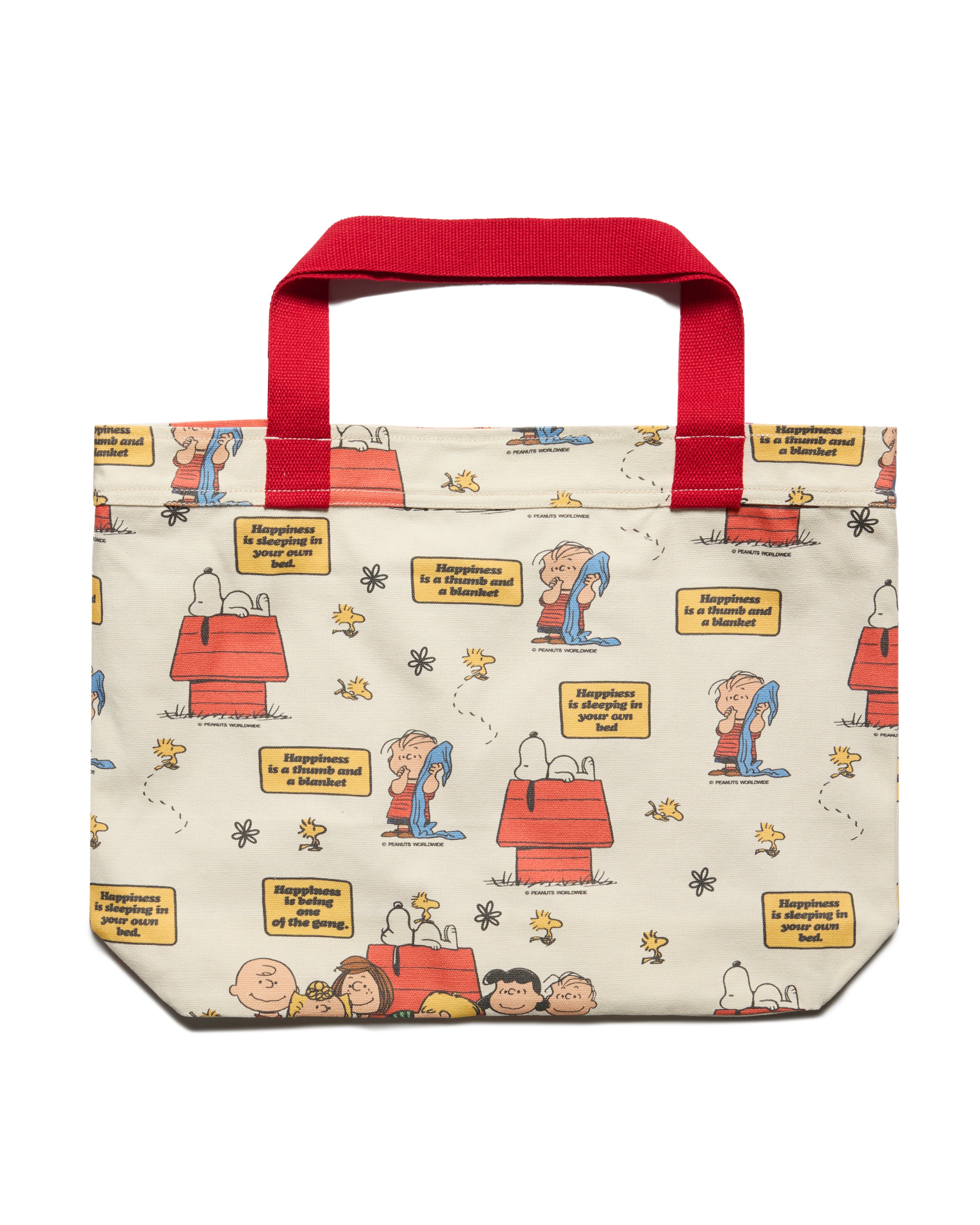 Peanuts The Meaning Of Happiness Tote Bag