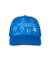 Peanuts Logo Blue Trucker Hat