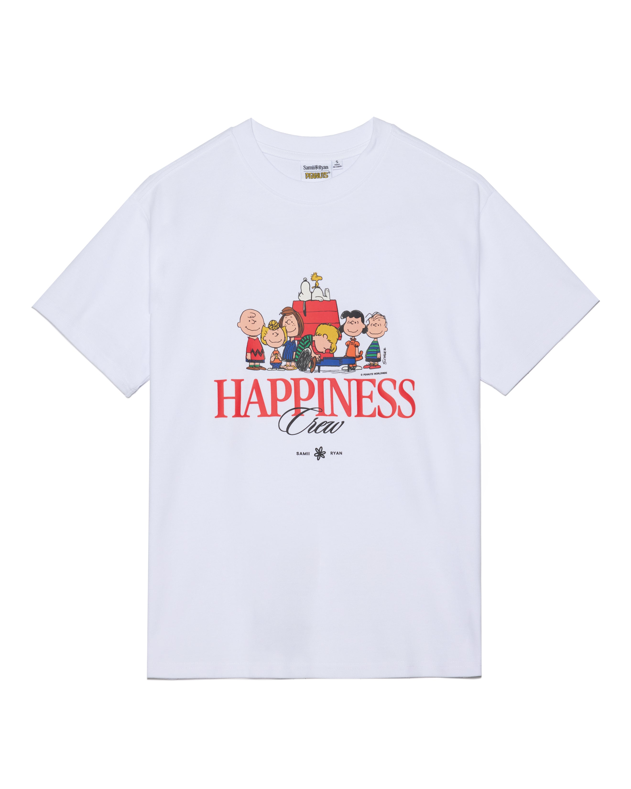 Peanuts Happiness Crew Oversized Tee