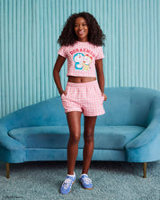 Doraemon and Dorami Gingham Shorts