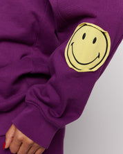 Smiley® Oversized Hoodie, Purple