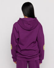 Smiley® Oversized Hoodie, Purple