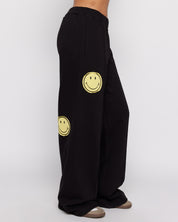 Smiley® Straight Leg Pants, Black