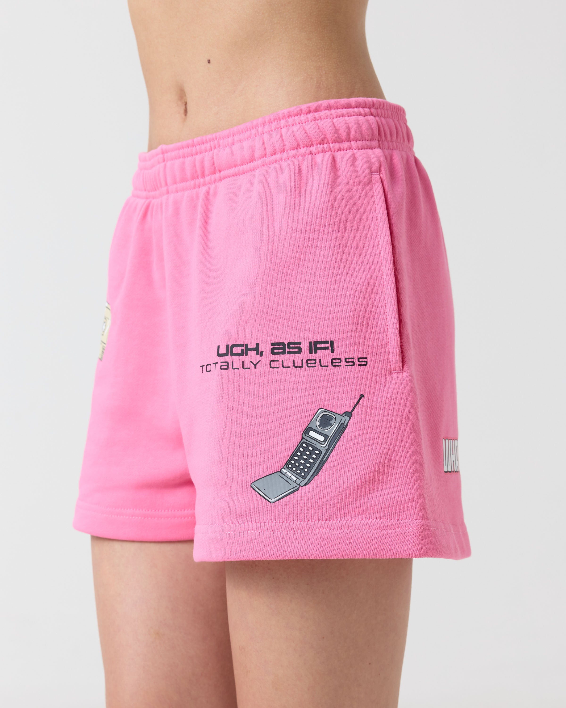 Clueless Collage Shorts, Pink – Samii Ryan