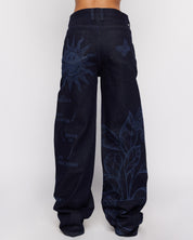 Smiley® Over-dye Printed Denim Jeans