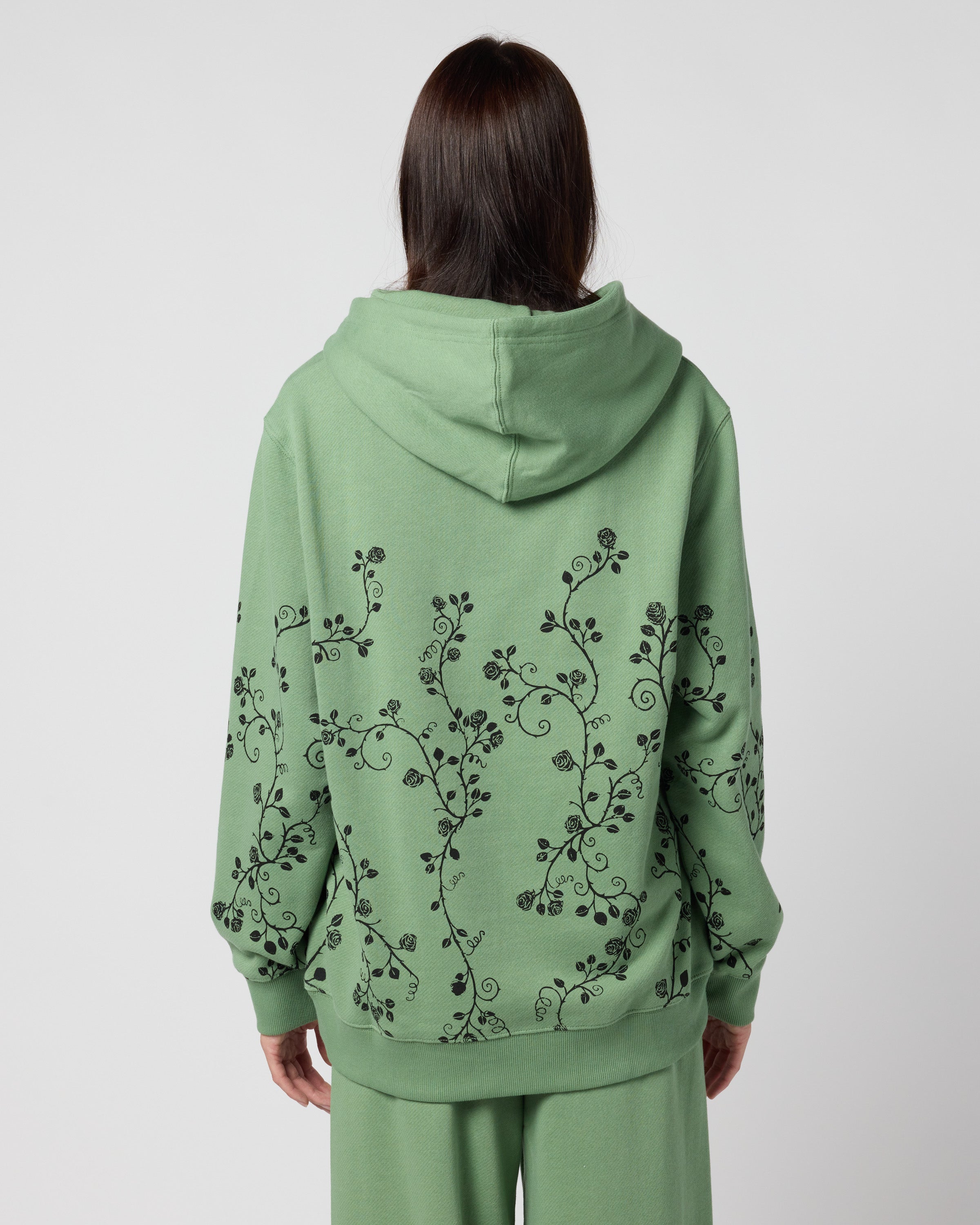 ACOTAR Thorns and Roses Hoodie, Green