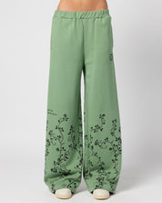 ACOTAR Thorns and Roses Open Leg Sweatpants, Green