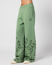 ACOTAR Thorns and Roses Open Leg Sweatpants, Green