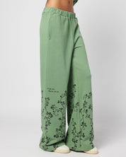 ACOTAR Thorns and Roses Open Leg Sweatpants, Green
