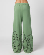 ACOTAR Thorns and Roses Open Leg Sweatpants, Green