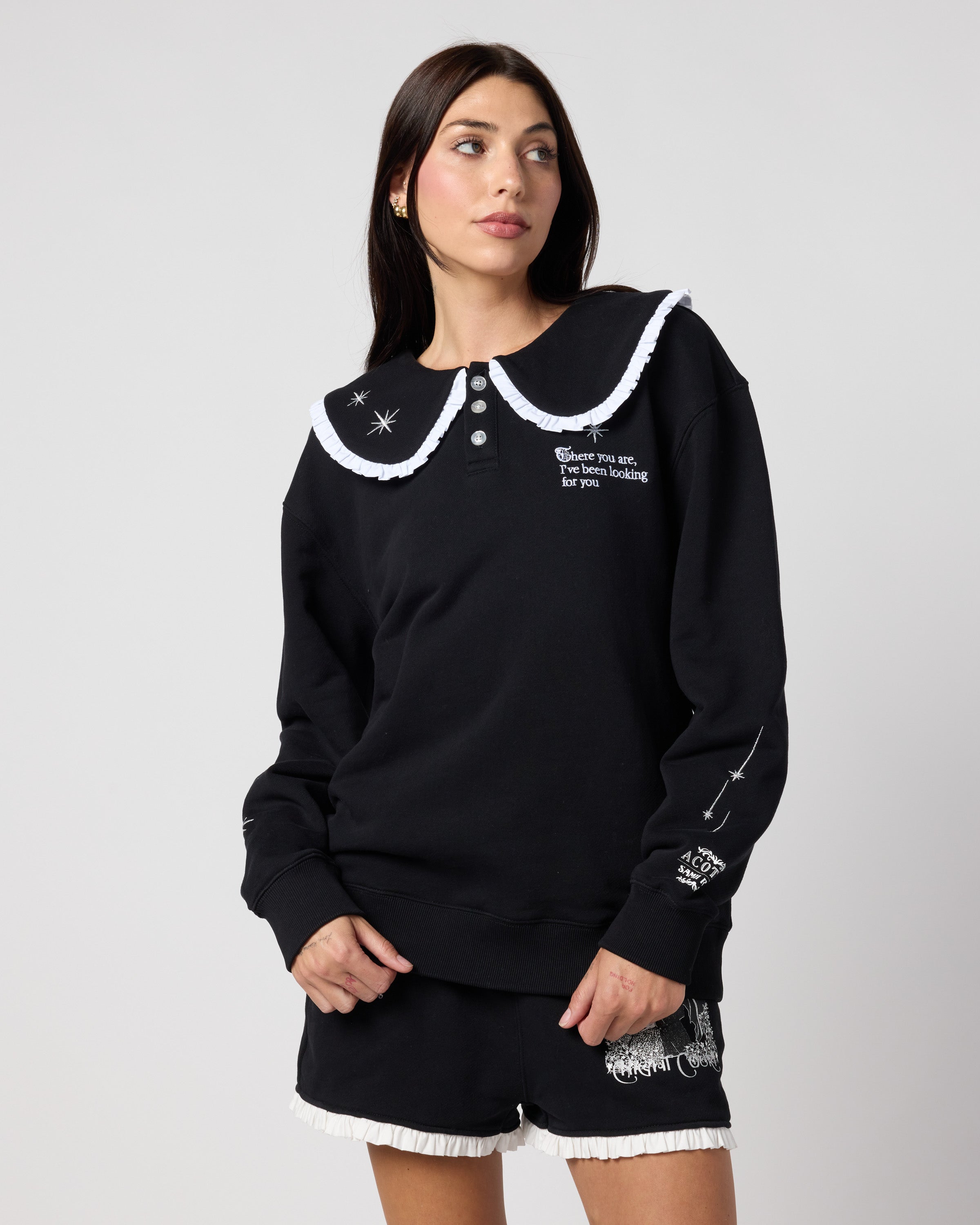 Night Court Collar Crewneck