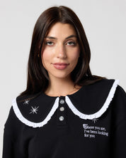 Night Court Collar Crewneck