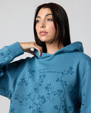 ACOTAR Thorns and Roses Hoodie, Blue