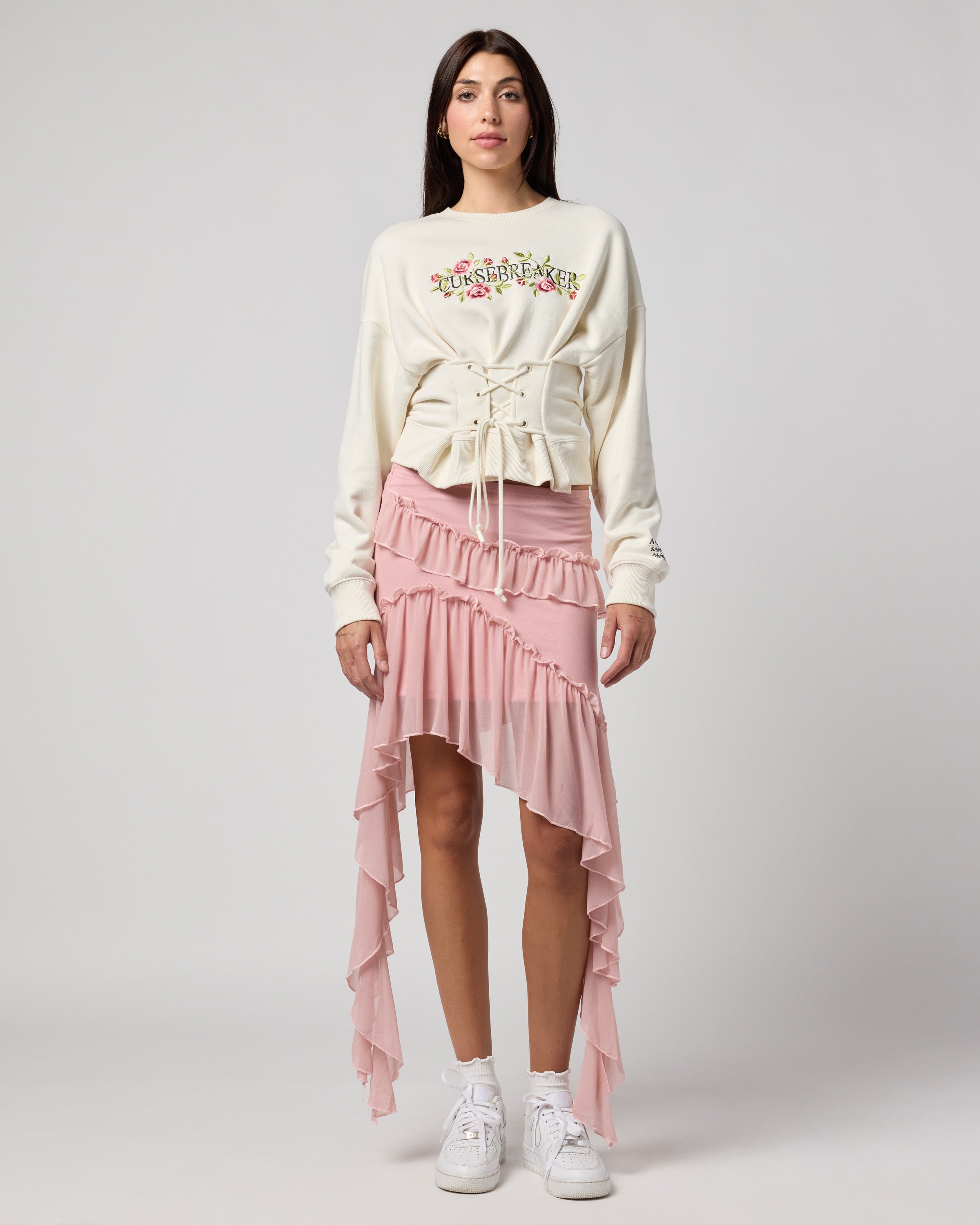 Cursebreaker Lace Up Crewneck