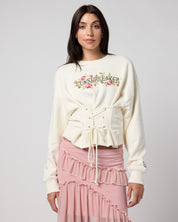 Cursebreaker Lace Up Crewneck