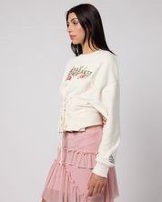 Cursebreaker Lace Up Crewneck