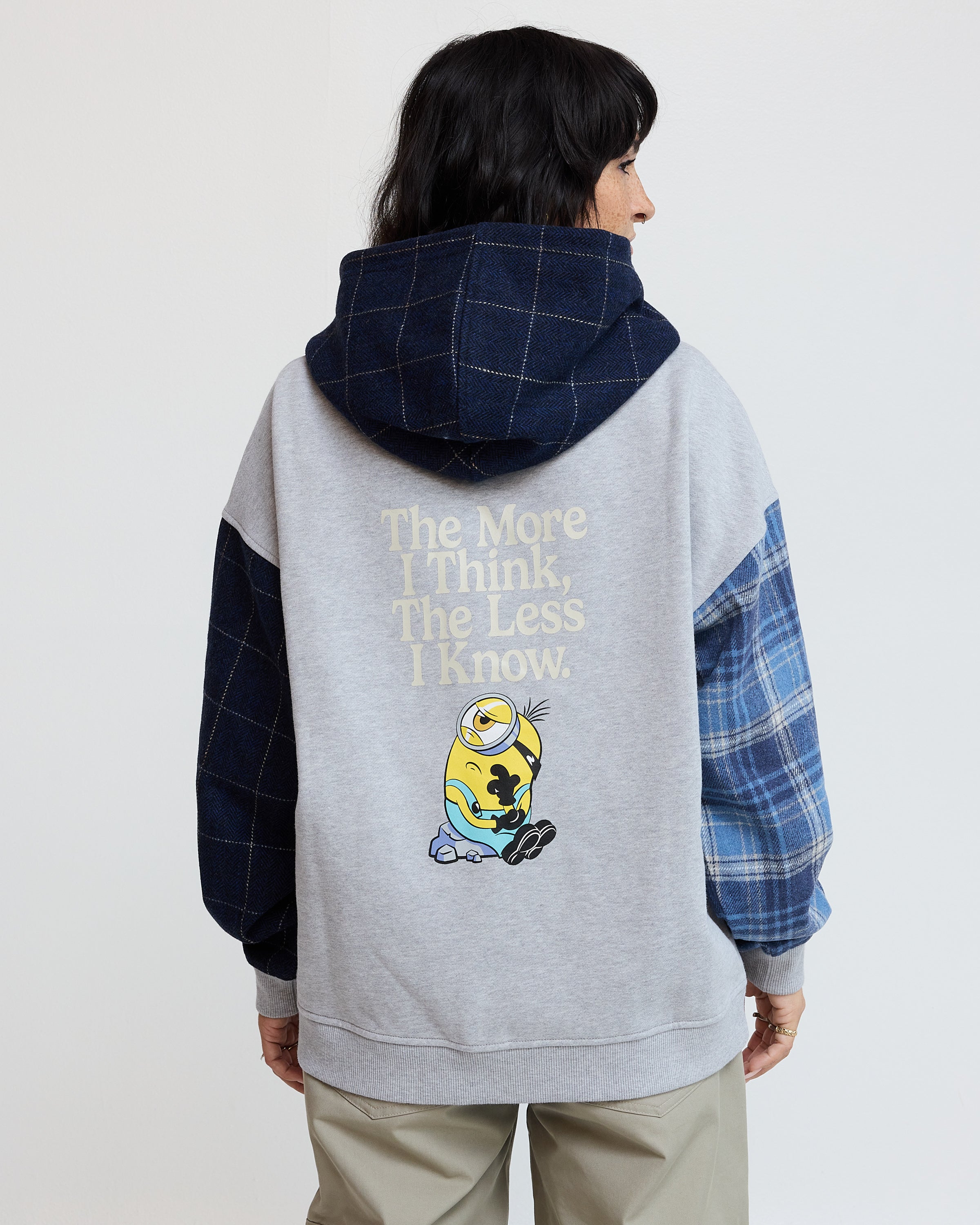 Minions Plaid Zip Up Hoodie