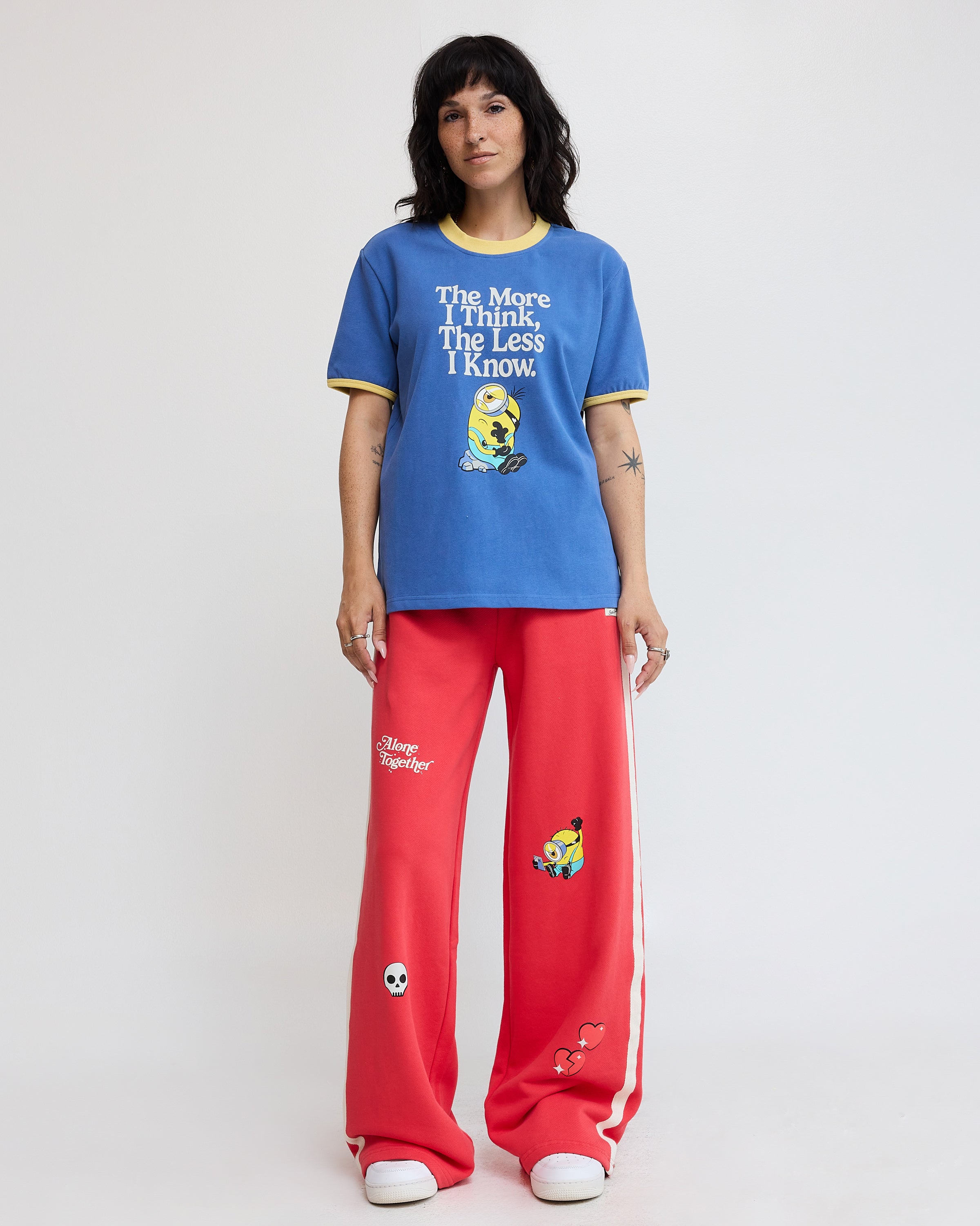Minions The More I think Ringer Tee
