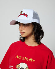 Monchhichi™ Logo Trucker Hat, White