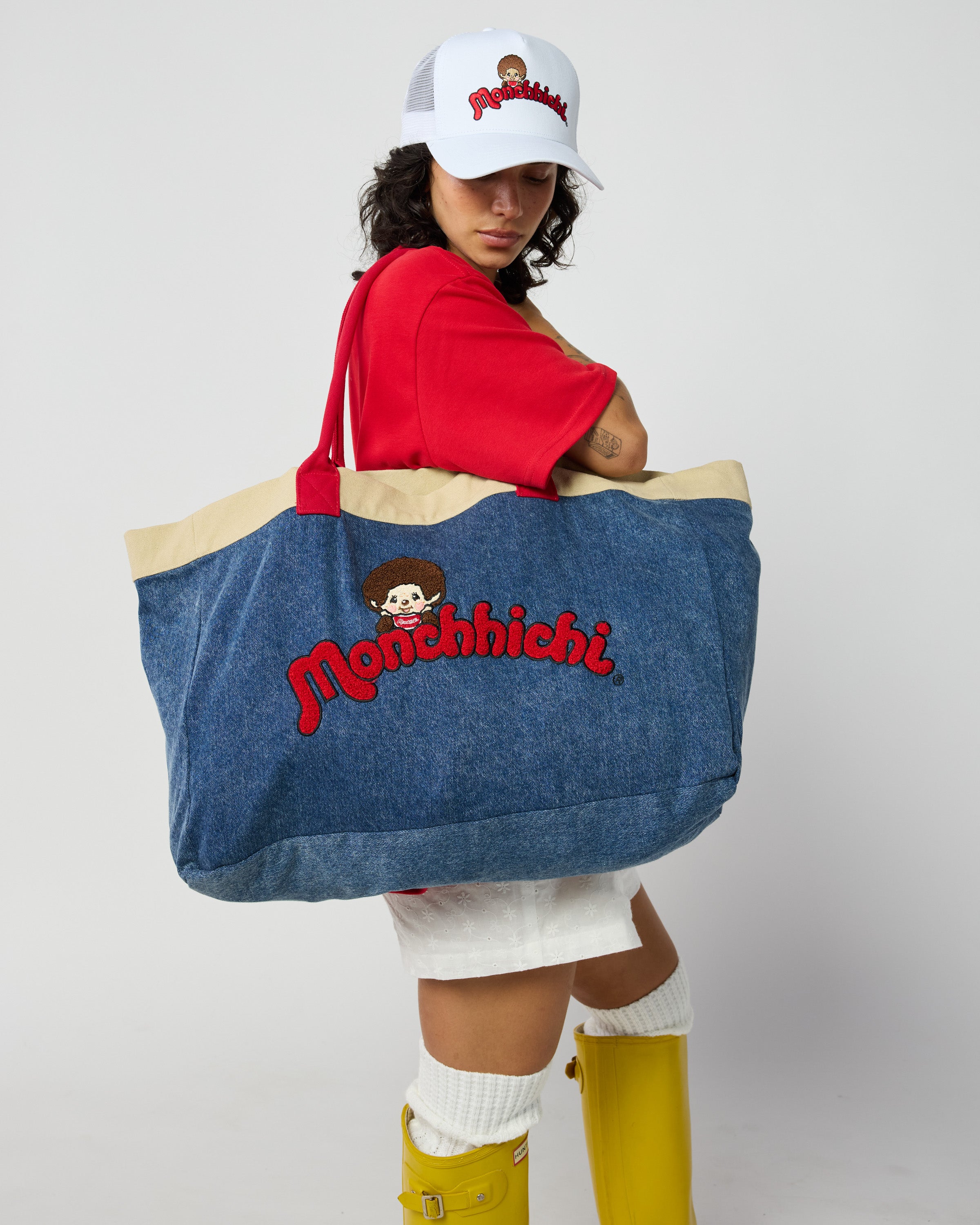 Monchhichi™ Washed Denim Tote Bag – Samii Ryan