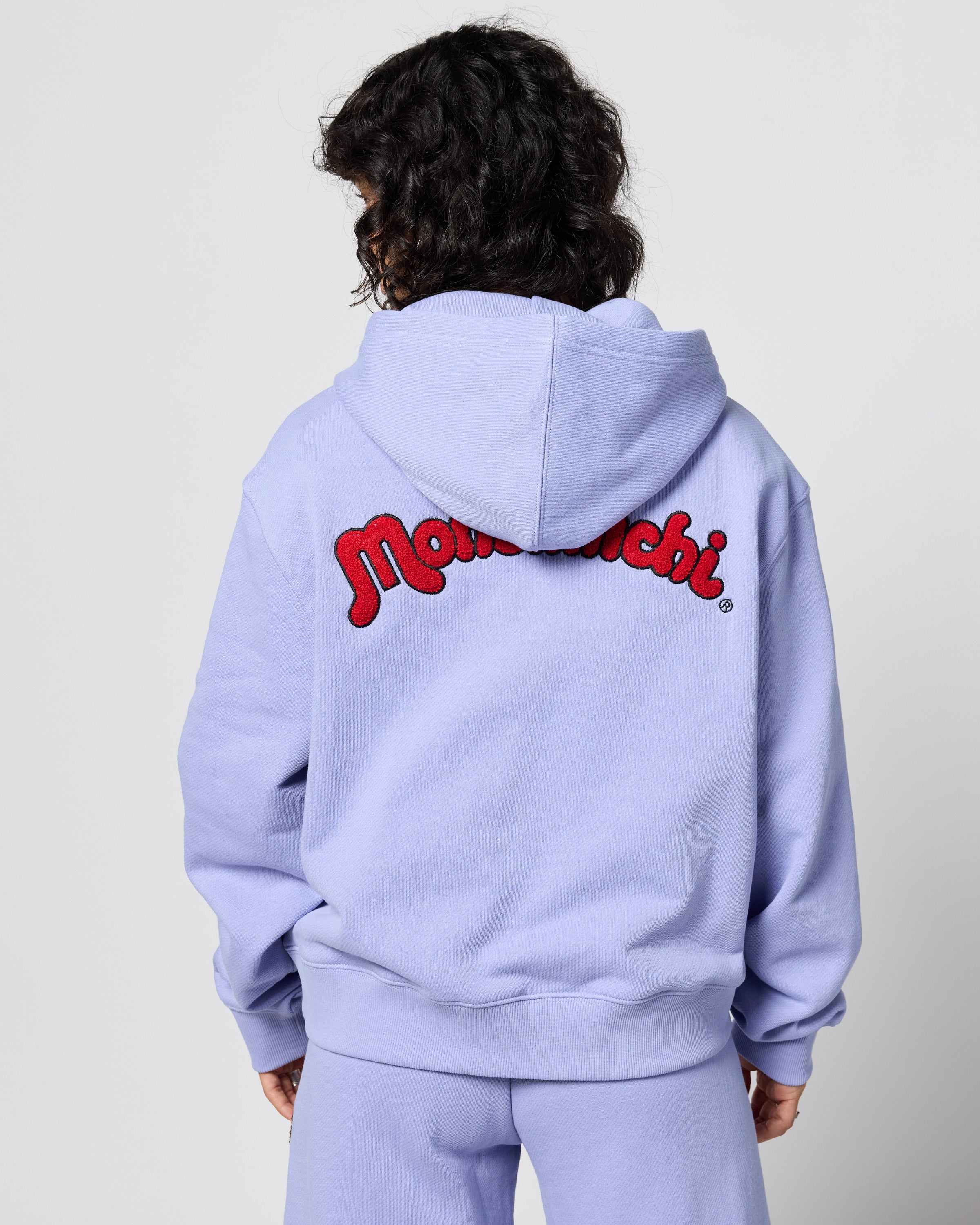 Monchhichi™ Vintage Zip Up Hoodie, Lilac
