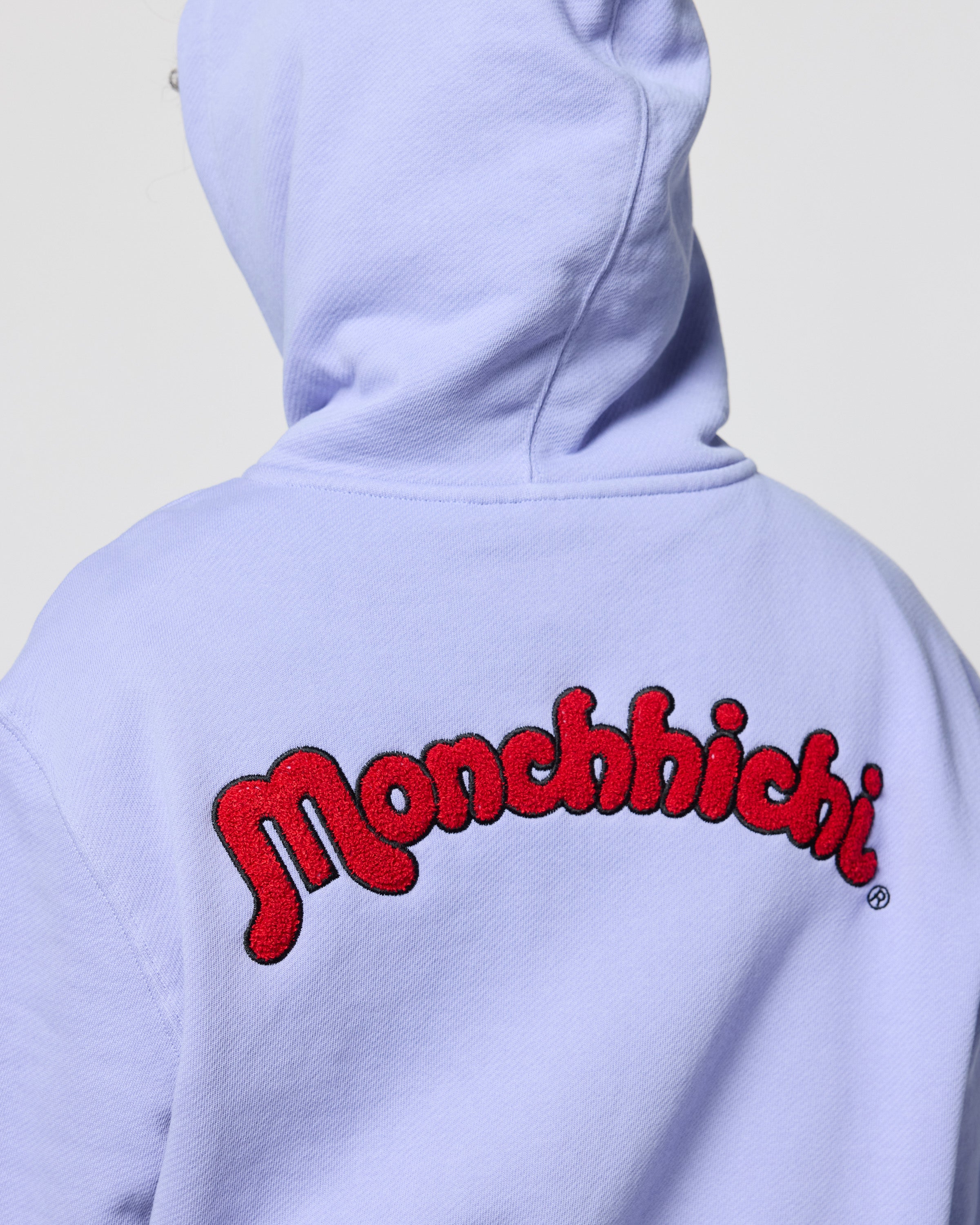 Monchhichi™ Vintage Zip Up Hoodie, Lilac