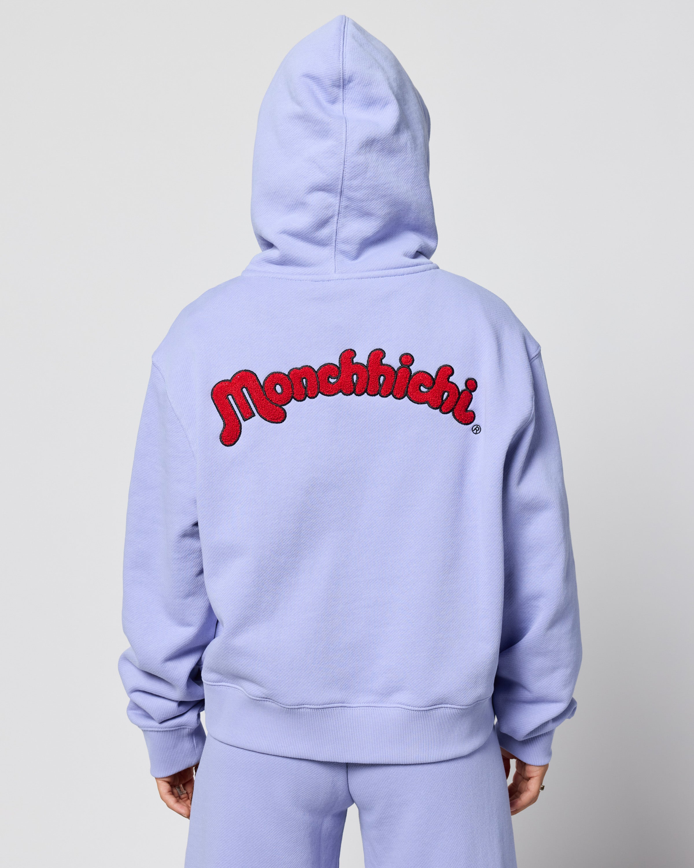 Monchhichi™ Vintage Zip Up Hoodie, Lilac