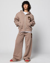 Monchhichi™ Vintage Wash Sweatpants, Brown